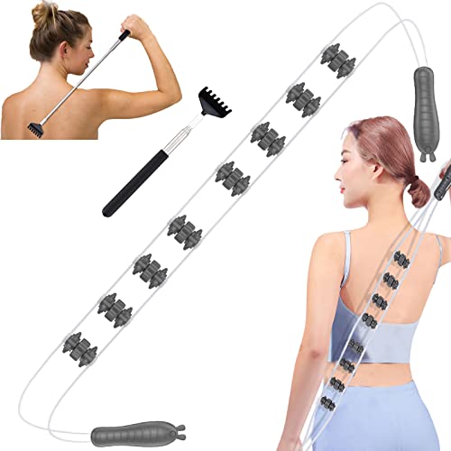 Uhiagree Massage Roller With Back Scratcher Kit, 45” Muscle Roller For Legs, Neck, Back And Body, Deep Tissue Massage Tools With Back Scratcher Extendable For Men Women Adults #TOP19