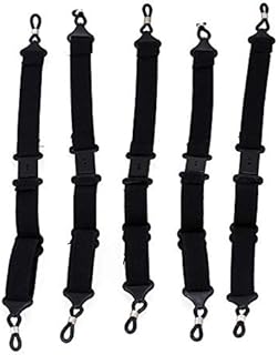 RDEXP Adjustable Elastic Sport Strap Eyeglasses Glasses Strap Holder with Push Button Buckle Pack of 5