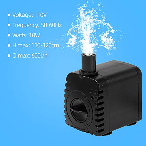 Cucudy 10 W Ultra-silencioso USB Bomba de Água com Cabo de Alimentação IP68 À Prova D 'Água para Aq