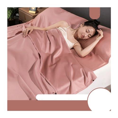 100% bawełniana wkładka podróżna do spania z zamkiem błyskawicznym, lekki worek do spania dla dorosłych, do hoteli, na kemping, wędrówki, uniwersalne prześcieradło podróżne w rozmiarze pojedynczym i