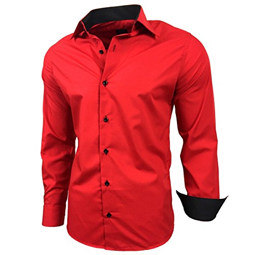  Subliminal Mode - Chemise Homme Bicolore uni M...