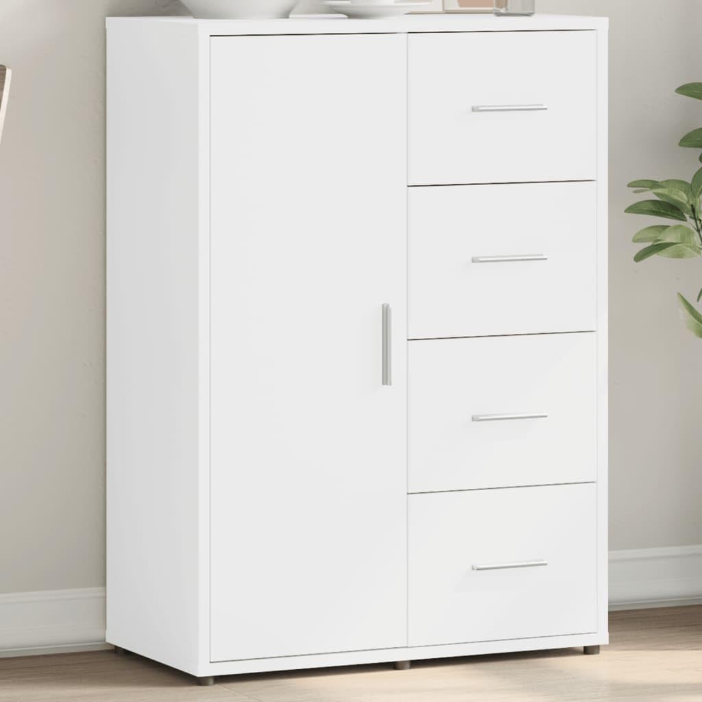 Credenza bianca, 60 x 31 x 84 cm, in legno