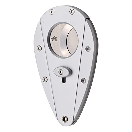 Cortador de metal plateado Xikar XI1 accesorio para puros y tabaco premium