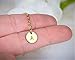EFYTAL Personalized Initial Necklace with Birthstone, Tiny Gold Filled Custom Disc, Dainty Jewelry for Women, Unique Gift for Mother, Wife, Girlfriend