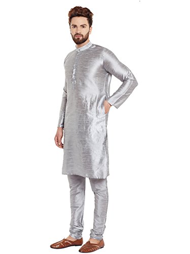 Sojanya (Since 1958, Men's Dupion Silk Kurta & Churidaar Pyjama4