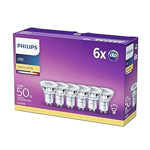 Philips Classic Ledlamp, vervangt 50 W, GU10, warmwit, 2700 K, 355 lumen, reflector