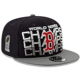 New Era Boston Red Sox 9FIFTY 2018 World Series Champions Snapback Hat, Adjustable 2-Tone Navy Grey...