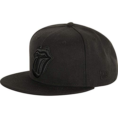 Rolling Stones Men's Black On Black Hat Baseball Cap Adjustable Black