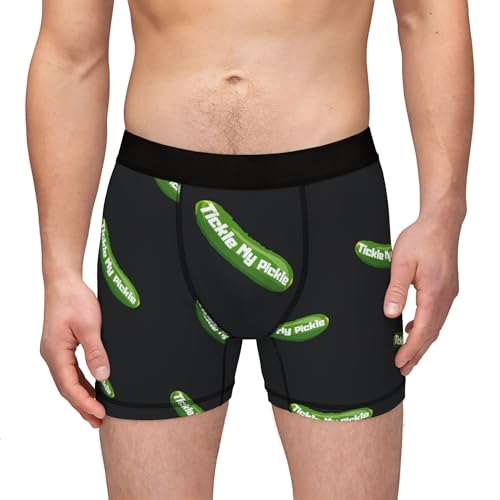 Funny Men's Boxers - Tickled My Pickle, for Him, Humor Underwear, Gag Gift, Unique Pajamas4