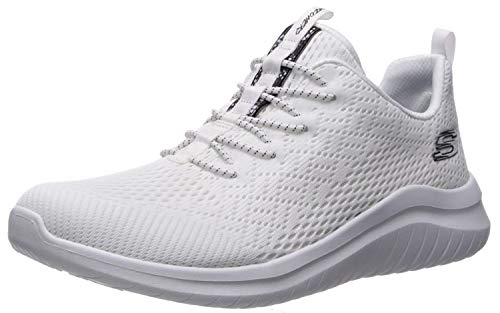 Skechers Women's Ultra Flex 2.0-LITE-Groove Sneaker, White, 9 M US