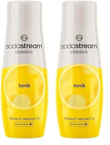 sodastream - SodaStream Concentré Tonic pour Machine à Eau Pétillante et Soda | Préparez jusqu'à 9 Litres de Tonic en Quelques Secondes, 440ml (Lot de 2) - -33%