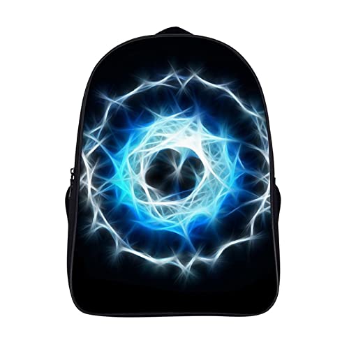 Sac à dos 3D Cool pour enfants avec grand compartiment de rangement noir