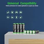 8-Pack Rechargeable Batteries AA, High Capacity 2800mAh for Long Lasting Power, Hiquick Pre-Charged Double AA Battery