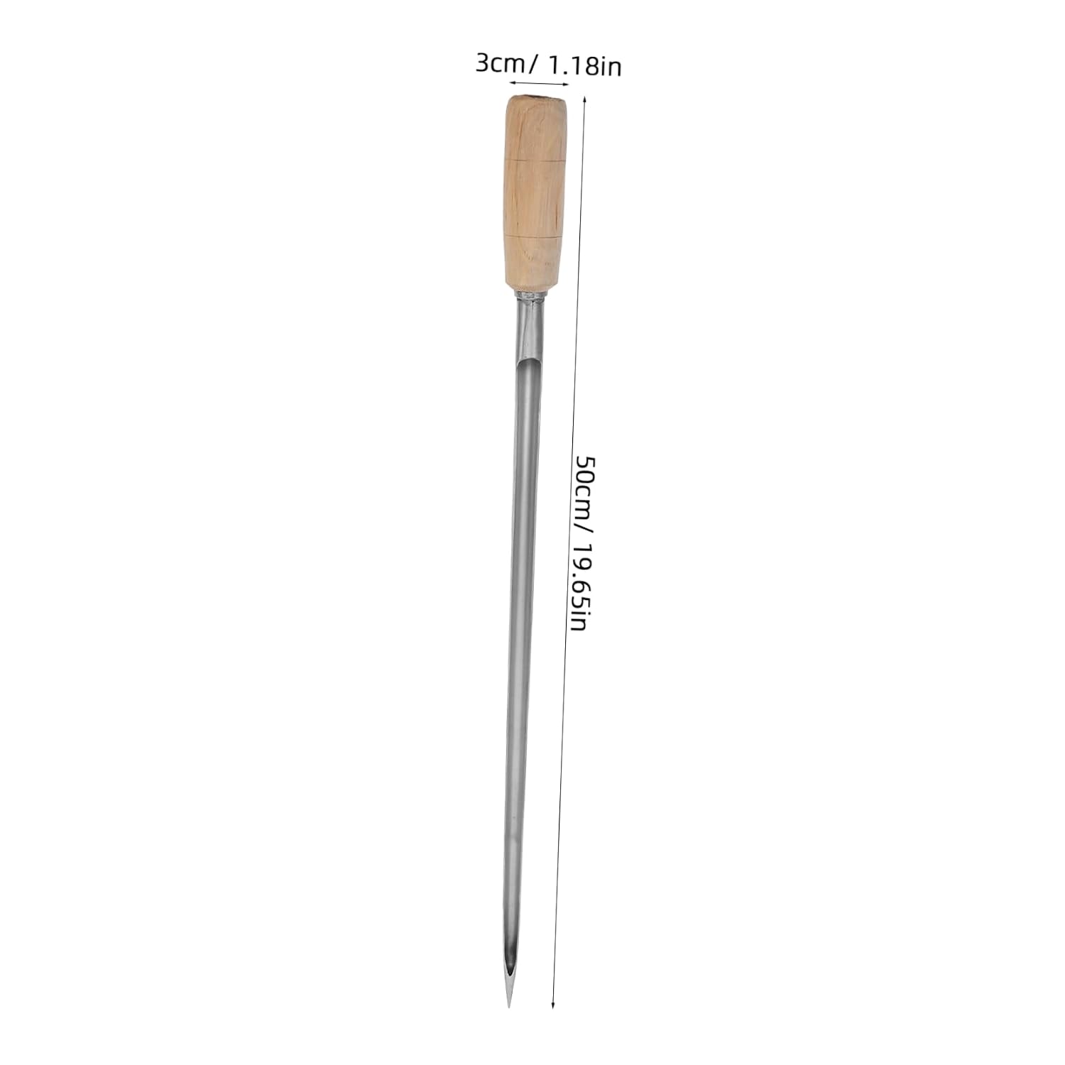 Gatuida Stainless Steel Grain Sampler Probe for Accurate Sampling of Corn Wheat Rice and More Tool Wooden Handle for Agricultural and Laboratory Use