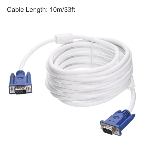 Cable VGA a VGA de 10 m macho a macho cable de video conector pc a pantalla y proyector 2