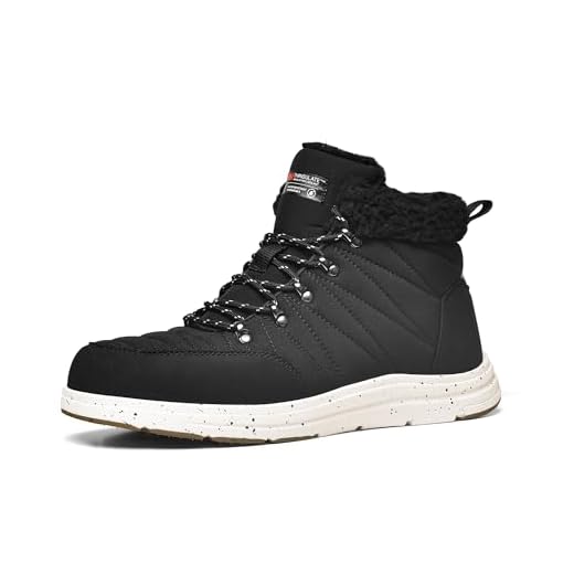 Bruno Marc Men's Winter Boots Outdoor Cold-Weather Warm Lightweight Walking Boots,BLACK,Size 10.5,SBSB2311M