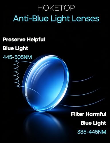 Image of Blue Light Blocking Glasses for Men Anti-Fatigue Computer Monitor Gaming Glasses Prevent Headaches Glasses