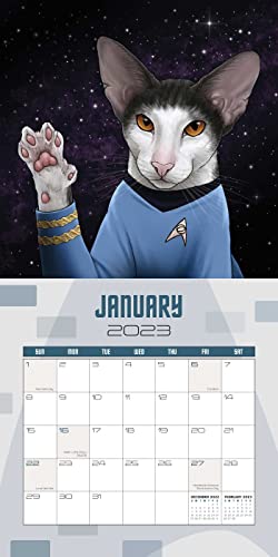Star Trek: Cats of the U.S.S. Enterprise 2023 Wall Calendar