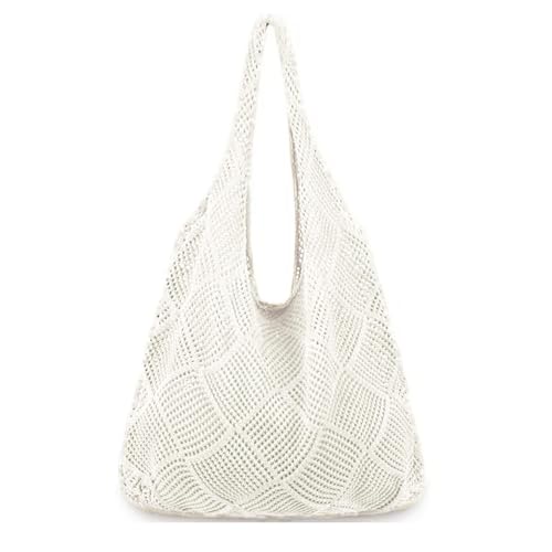 Image of Knit beach bag, Crochet Beach bag,Beach bags for women Knitted beach bag for summer