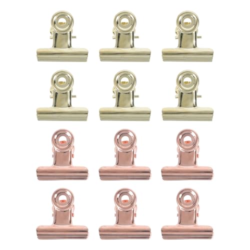 12 clips metálicos para uñas postizas manicure miniatura 1