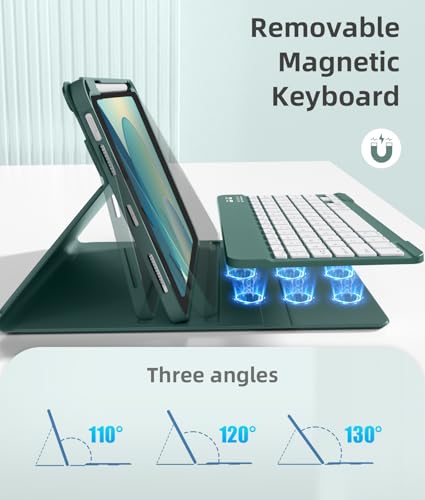 Image of Akkerds for iPad A16 Case with Keyboard - 7 Colors Backlit Keyboard for iPad 10th Generation /iPad Air 11 Inch - Wireless Folio Cover for iPad Air 10.9 Inch /iPad Pro 11 Inch 2022 /2021 /2020 (Green)