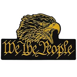 Milwaukee Leather We The People Eagle 10″ Patch – 10W X 6.5H