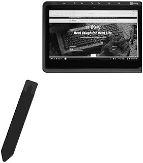BoxWave Stylus Pouch Compatible with iKey IK-KV-11.6W - Stylus PortaPouch, Stylus Holder Carrier Portable Self-Adhesive for iKey IK-KV-11.6W - Jet Black