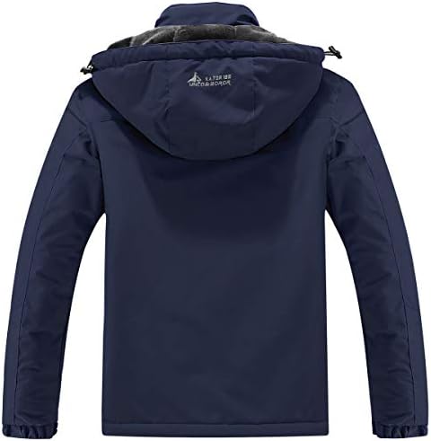 MAOYSSEN Men's Ski Jacket Warm Winter Snow Coat Waterproof Mountain Windbreaker Snowboarding Jacket Hooded for Hiking Traval