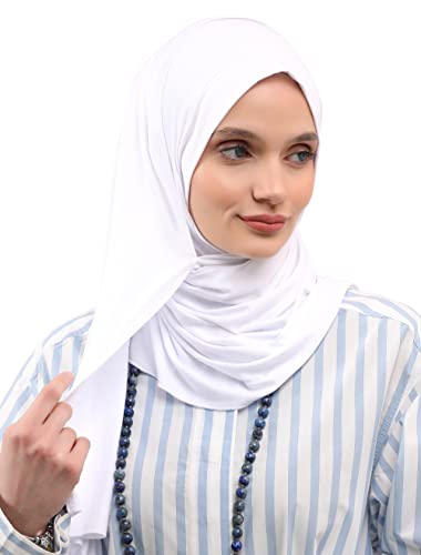Aisha's Design Jersey Shawl for Women Instant 95% Cotton Modesty