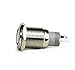 Splash Resistant 16mm Power Push Button ON/Off Latching Switch w/ 12V Blue LED Angel Eye Head 3A from U.S. Solid