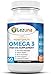 Lezuna Premium Fish Oil 2000 MG Omega 3, 800mg EPA, 400mg DHA, Burpless, 60 Softgels