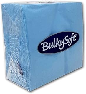 Paper Serviettes Soft Napkins 33x33cm 2PLY BulkySoft Solid Colours Choose Colours (Dark Blue, 100)