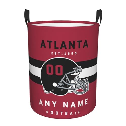GYJVYH Custom Arizona Laundry Hamper - Personalized Football Style Laundry Basket - Customized Name and Number - Dirty Clothes Hamper Waterproof Large Capacity Hamper for Bedroom Bathroom Living Room