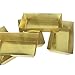 Plastic Gold Bars Old Western Cowboy Party Decorations Pack of 6