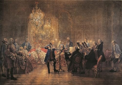 Posters et Art pour Décoration Chambre Concert pour flûte Frédéric le Grand Von Menzel