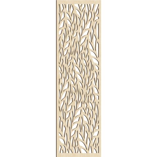 Image of 33 3 /8 inchW x 84 3 /8 inchH x 3 /8 inchT Ortonville Decorative Fretwork Wood Wall Panels, Birch