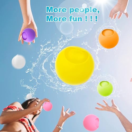 Reusable Water balloons, RoseFlower Water Balloons Quick Fill for Fights - Self Sealing - Summer Toy Backyard Outdoor Game, Beach Pool Bath Lawn Toys Birthday Gift for Kids Boys Girls - image 5
