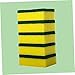 Beaupretty 12Pcs Non Slip Kitchen Cleaning Scrub Sponge Durable Yellow Green Dishwashing Pads for Tough Messes Scouring for Pots and Pans