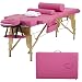 Massage Table Massage Bed Spa Bed Height Adjustable Portable 2 Folding 73 Inches Massage Salon Table W/Sheet Cradle Bolster Hanger Facial Salon Tattoo Bed