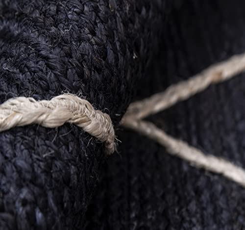 Rugindia Handmade Home Decorative Blue Color Jute Braided Rug Living Room Bedroom Kitchen Rug Easy To Clean Non Slip Eco Friendly Organic Runner (10X14 Feet) #TOP4