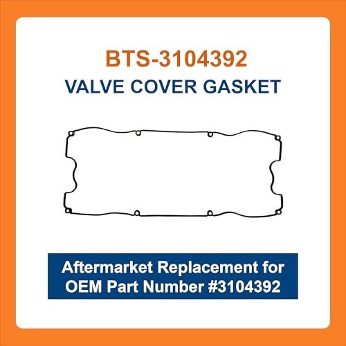 Image of BTS-3104392 Valve Cover Gasket, Compatible with Cummins ISX Engine, 1PC Aftermarket Replacement for OEM 3104392, Junta de Tapa Valvulas