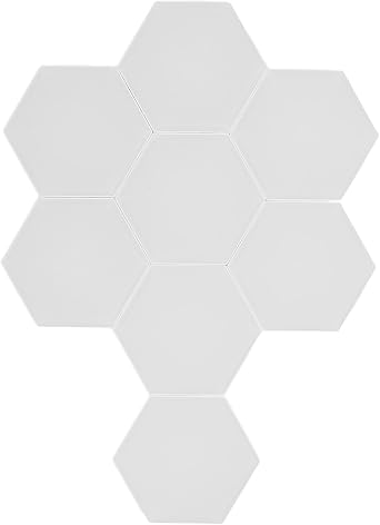 8 Sets Hexagon LED Lights, RGB LED Hexagonal Light Panel App & Remote Control Music Sync RGB Hexagon LED Game Light Hexagon Wall Light Panel for Living Room, Bedroom, Game Room
