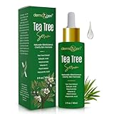 Dermaxgen Tea Tree Serum – Organic Tea Tree Oil with Natural Vitamin C for Acne Scars, Dark Spots, Pimples & Blemishes – Helps Remove Dark Spots on Face for a Clearer Complexion - 2 Fl Oz