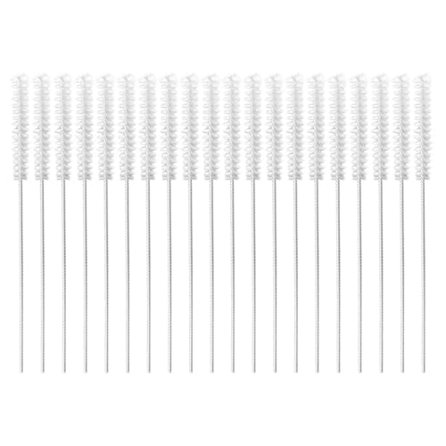 20 Stück Hörgeräte-Reinigungsbürsten, Edelstahl-Nylon-Reinigungsbürsten, Hörgeräte-Reinigungswerkzeuge, Tragbare Reinigungsbürsten