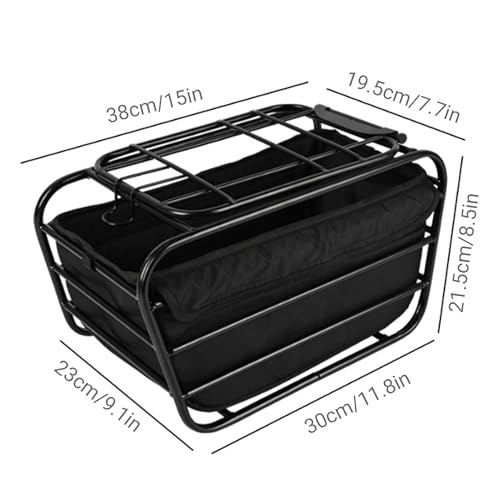 Panier de vélo arrière en acier résistant pour sécuriser le transport de votre chat ou chaton - 5