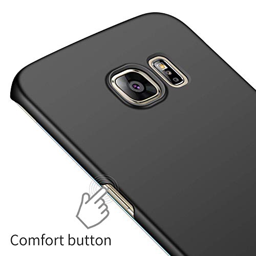 Image of Mobile Back Cover Case for Samsung Galaxy S6 Edge,G925I, G925F (Silicone Case|CameraProtection|Black SC1510)