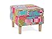 moebel-eins Willy Hocker Sitzhocker Polsterhocker Fußhocker Fußablage Patchwork Bunt