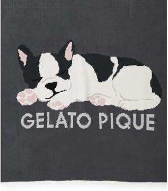 ジェラートピケ SLEEPING DOG ジャガードブランケット gelato pique ジェラートピケ SLEEPING DOG ジャガード