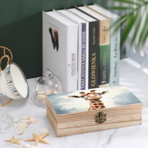 Coffre de rangement bois en forme de girafe une idée cadeau originale - 5
