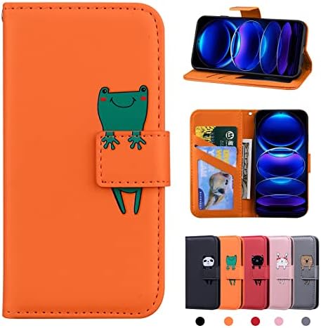 Rostsant Xiaomi Redmi Note 12 / Xiaomi Poco X5 Skórzane Etui Portfel Poco X5 Etui Ochronne do Xiaomi Poco X5 / Redmi Note 12 - Czerwony Kot